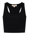 Michael Michael Kors Cropped Tank Top In Black