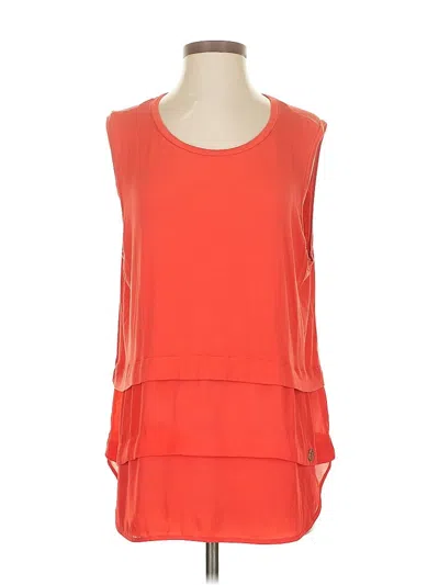 Pre-owned Michael Michael Kors Sleeveless T-shirt In Orange
