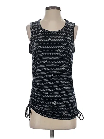 Pre-owned Michael Michael Kors Sleeveless Top Black Boatneck Tops