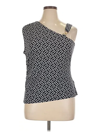 Pre-owned Michael Michael Kors Sleeveless Top Black One Shoulder Neckline Tops