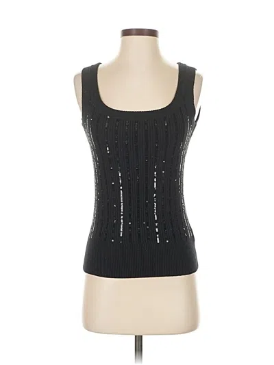 Pre-owned Michael Michael Kors Sleeveless Top Black Scoop Neck Tops