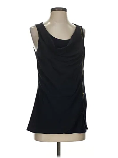 Pre-owned Michael Michael Kors Sleeveless Top Black Scoop Neck Tops