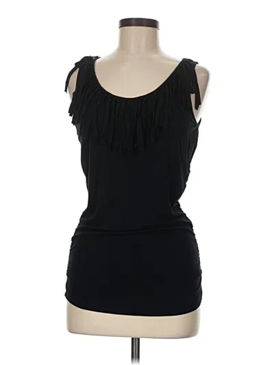 Pre-owned Michael Michael Kors Sleeveless Top Black Sweetheart Neckline Tops