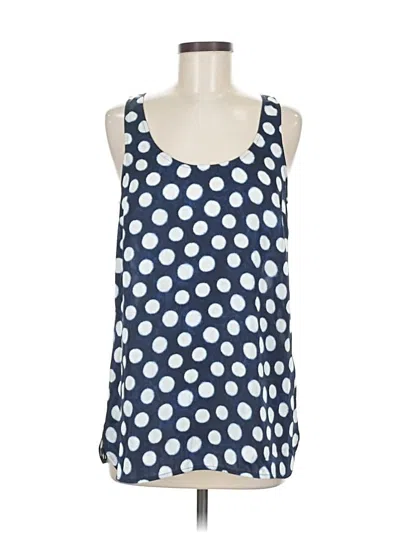Pre-owned Michael Michael Kors Sleeveless Top Blue Scoop Neck Tops
