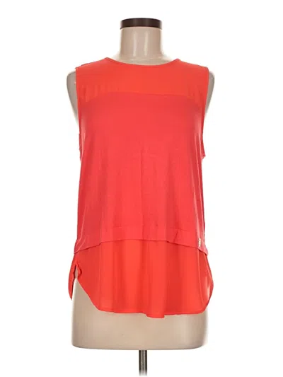 Pre-owned Michael Michael Kors Sleeveless Top Orange Boatneck Tops
