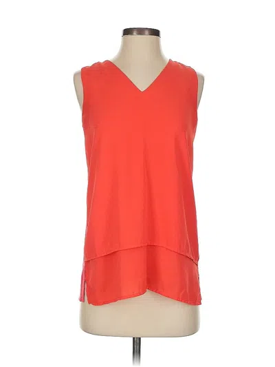 Pre-owned Michael Michael Kors Sleeveless Top Orange V Neck Tops