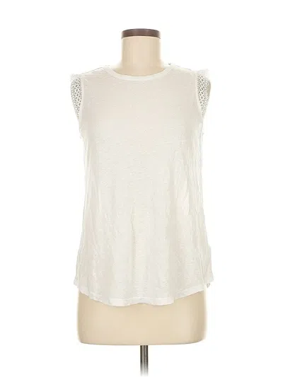 Pre-owned Michael Michael Kors Sleeveless Top White Crew Neck Tops