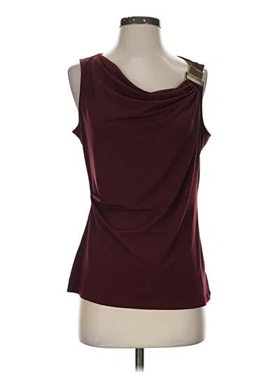 Pre-owned Michael Michael Kors Sleeveless T-shirt In Burgundy