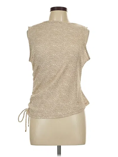 Pre-owned Michael Michael Kors Sleeveless T-shirt In Tan