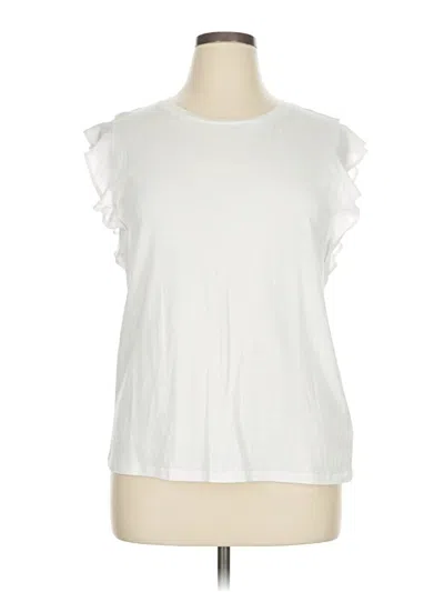 Pre-owned Michael Michael Kors Sleeveless T-shirt In White
