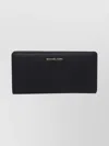 Michael Michael Kors Slim Bryant Wallet With External Zipped Pocket In Black