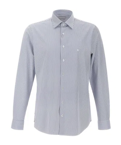 Michael Michael Kors Slim Stripe Shirt In Blue