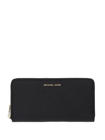 Michael Michael Kors Slim Za Continental Wallet In Black