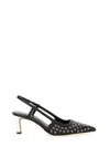 Michael Michael Kors Alora Slingback Decollete In Black