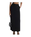 Michael Michael Kors Textured Crepe Maxi Skirt In Black