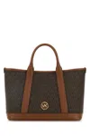 Michael Michael Kors Michael By Michael Kors Printed Canvas Small Luisa Shopping Bag