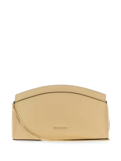 Michael Michael Kors Michael By Michael Kors Mini Sand Leather Athena Clutch Bag In Red