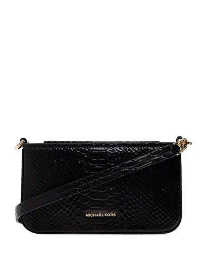 Michael Michael Kors Small Bryant Leather Crossbody Bag In Black