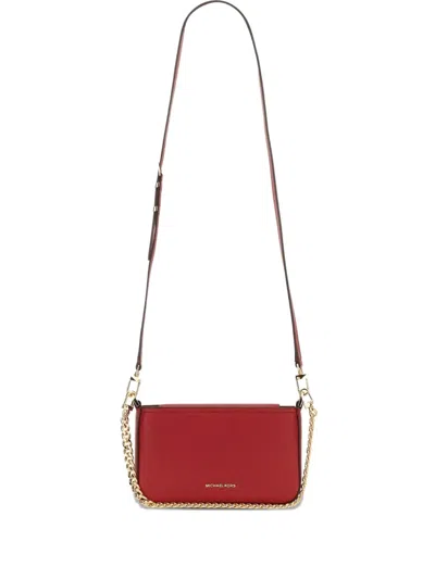 Michael Michael Kors Small Bryant Shoulder Bag In Red