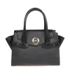 Michael Michael Kors Small Carmen Belted Satchel In Black