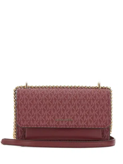 Michael Michael Kors Small Claire Chain Shoulder Bag In Red