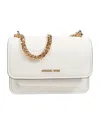 Michael Michael Kors Claire Chained Shoulder Bag In White