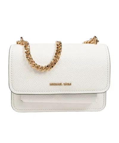Michael Michael Kors Claire Chained Shoulder Bag In White