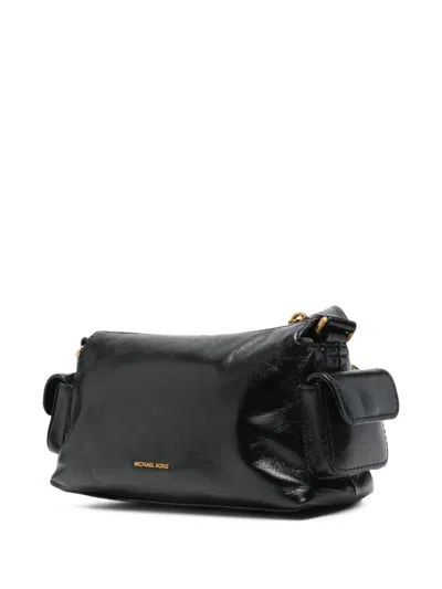Michael Michael Kors Small Dakota Leather Shoulder Bag In Black