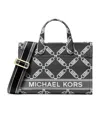 Michael Michael Kors Small Gigi Cotton Tote Bag In Black