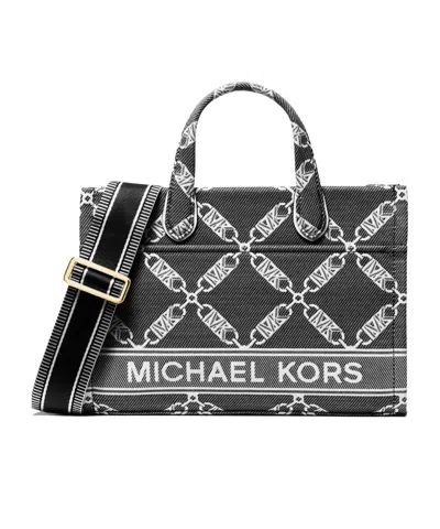 Michael Michael Kors Small Gigi Cotton Tote Bag In Black