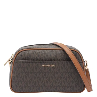 Michael Michael Kors Small Jet Set Crossbody Bag In Brown