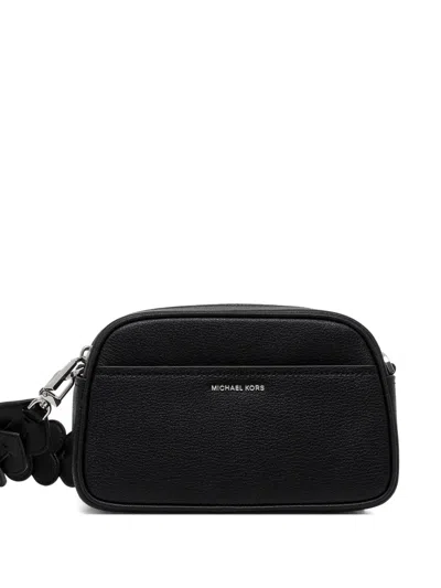 Michael Michael Kors Small Jet Set Leather Cross Body Bag In Black