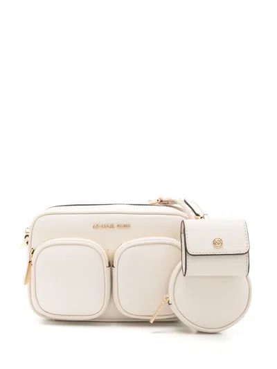 Michael Michael Kors Small Jet Set Leather Crossbody Bag In Red