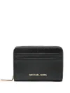 Michael Michael Kors Small Jet Set Wallet In Black