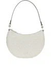 Michael Michael Kors Curved Silhouette Shoulder Bag With Adjustable Strap In White