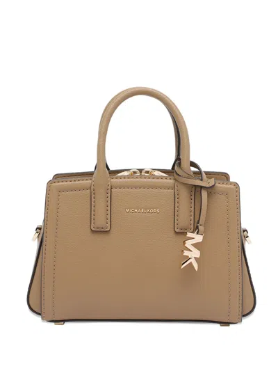 Michael Michael Kors Small Laila Logo-charm Tote Bag In Neutral