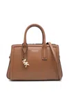 Michael Michael Kors Small Laila Leather Tote Bag In 褐色