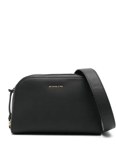 Michael Michael Kors Small Logo-lettering Cross Body Bag In Black