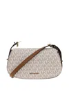 Michael Michael Kors Small Lydia Monogram Cross-body Bag In Neutral