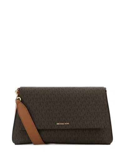 Michael Michael Kors Small Monogram Cross-body Bag In Brown