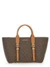 Michael Michael Kors Satchel Moore S Brown Camel Monogram In Brown