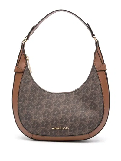 Michael Michael Kors Small Preston Empire Shoulder Bag In Brown