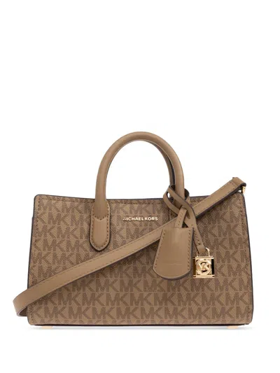 Michael Michael Kors Small Scarlett Crossbody Bag In Beige