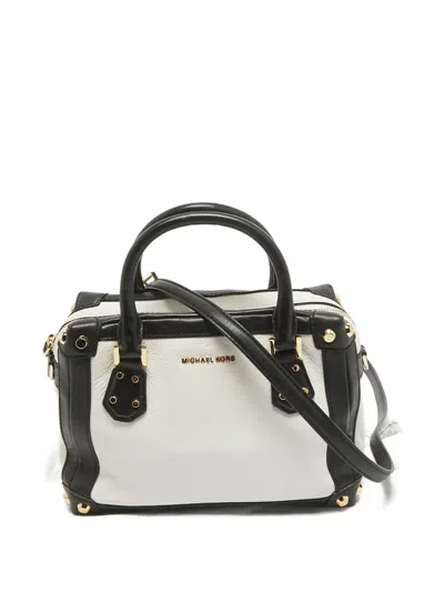 Pre-owned Michael Michael Kors Small Taryn Handbag In White