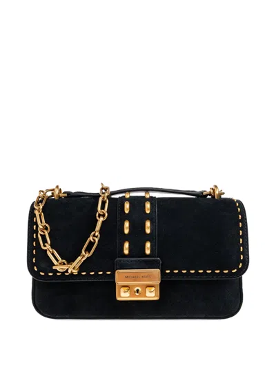 Michael Michael Kors Small Tribeca Chain Embellished Tote Bag In Black