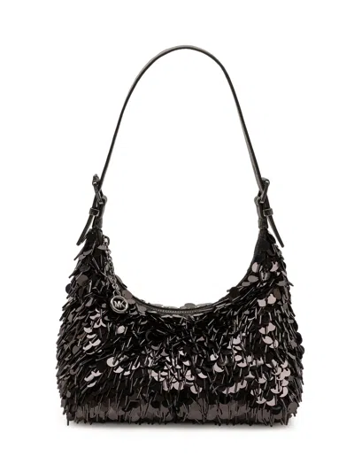 Michael Michael Kors Small Zip Pouch Clutch In Black