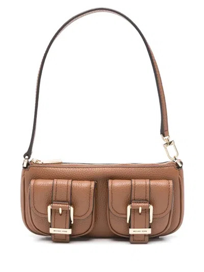Michael Michael Kors Small Zoe Leather Shoulder Bag In Brown