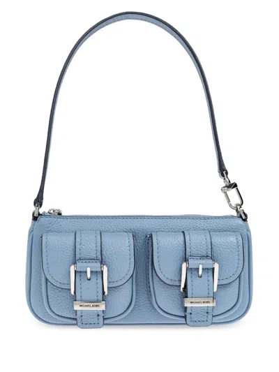 Michael Michael Kors Small Zoe Shoulder Bag In Blue