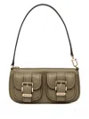 Michael Michael Kors Small Zoey Two-pocket Shoulder Bag In Green