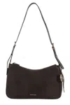Michael Michael Kors Smooth Leather Hobo Shoulder Bag With Gold-tone Accents In Brown